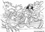 Pirates Jack Caribbean Coloring Pages Vessel Riding Printable Print Color Boat sketch template