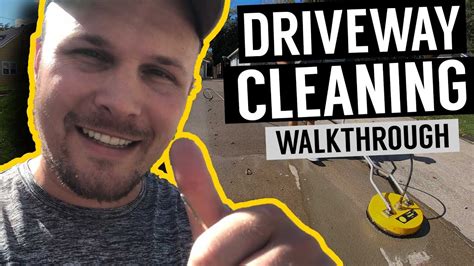driveway cleaning walkthrough pressure washing drone youtube