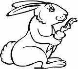 Rabbit Outline Clipart Clip Library sketch template