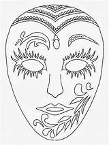 Mascaras Recortar Mascara Carnival Gras Mardi Masque sketch template