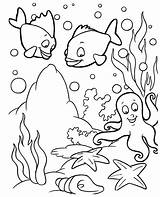 Coloring Ocean Life Pages Getcolorings Printable sketch template
