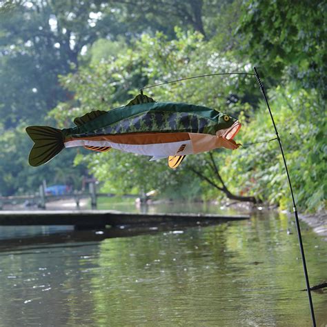 large mouth bass fish windsock premier kites designs wind