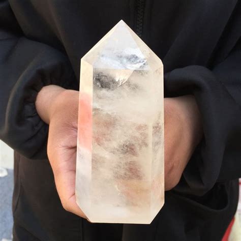 jual batu natural crystal white clear kristal putih 470g