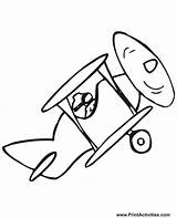 Airplane Biplane Avion Aerei Trains Float Draw Stampe Stampare sketch template