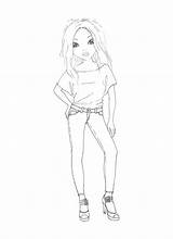 Topmodel Model Deviantart Designers Top Coloring Drawing Pages Book Models Fashion Sketch Sheets sketch template