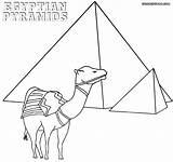 Drawing Pyramids Coloring Egypt Getdrawings Egyptian Pages sketch template