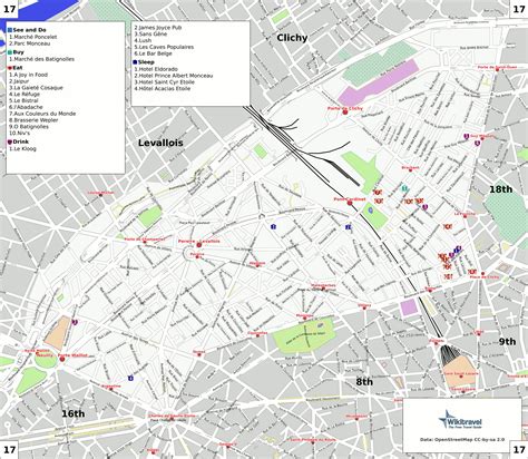 carte de paris par arrondissement voyage carte plan