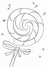 Lollipop Coloring Pages Printable Drawing Lollipops Christmas Kids Candy Sheets Categories Getdrawings Swirl Choose Board Templates sketch template