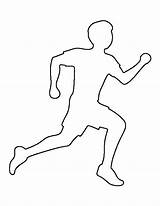 Runners Patternuniverse Stencils Silhouette sketch template