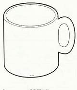 Chocolate Coffee Mug Outline Hot Coloring Printable Template Clipart Mugs Winter Kids Sketch Crafts Craft Board Preschool Activities Templates January sketch template