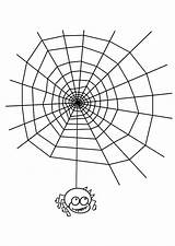 Spider Coloring Cobweb Large Printable sketch template