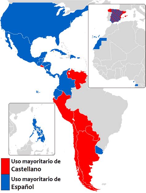 map  castellano  espanol  refer  spanish moverdbcom