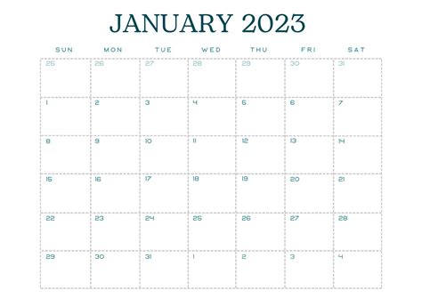 printable  calendar  printable calendar minimalist etsy canada
