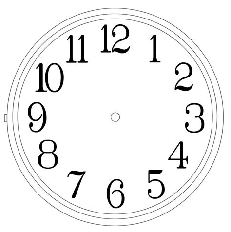 clock templates clipart