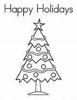 Happy Holidays Coloring Pages Kids sketch template