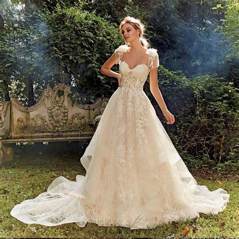 shiny lace   wedding dress vestidos de bodas sweetheart neck backless illusion bridal gown
