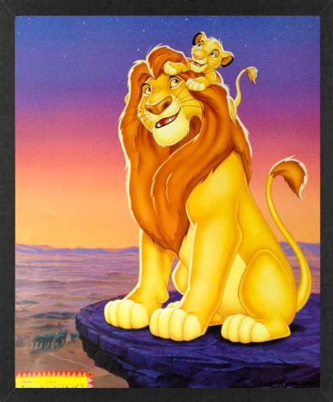24 X 36 Inches Lion King Mufasa And Simba Disney Movie Poster Posters