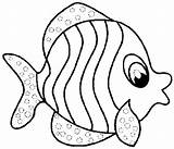 Fish Coloring Pages Print Printable Template Cartoon sketch template