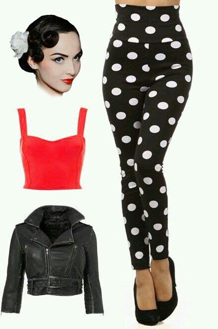 love this 50s outfit especially love the polka dot pants