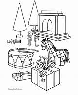 Coloring Pages Christmas Toy Toys Printable Activities sketch template