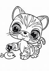 Coloring Pages Lps Print Pet Shop Mandala Littlest Cat Little Kids sketch template