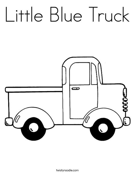 blue truck  printable