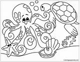 Ocean Pages Animal Coloring Kids Color Online Adults Coloringpagesonly sketch template