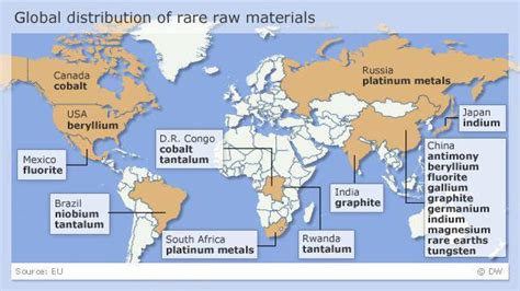map  world rare ressources carte des ressources rares mondiales metaux terres rares