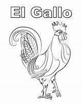 Rooster Gallo Bookmarks Wehavekids Roosters Spanish sketch template