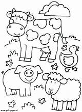 Coloring Pages Farm Animal Realistic Animals Getcolorings Color Printable sketch template