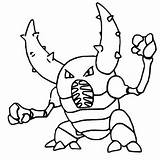 Pokemon Pinsir Kolorowanki Colorir Kleurplaten Desenhos Pokémon Rysunki Druku Kolorowanka Malvorlagen sketch template