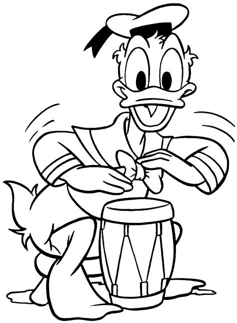 donald duck coloring pages updated printable  print color craft