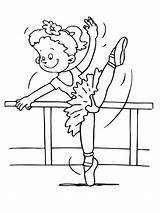 Coloring Pages Dancers Ballet Dancer Mexican Coloringsky Template Little Lift Leg sketch template