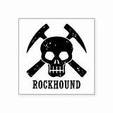 Rockhound Sticker sketch template