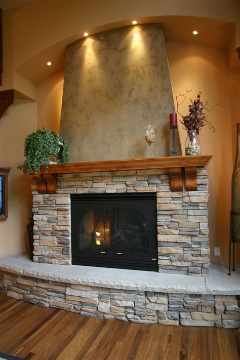 beautiful stone fireplaces  rock bring  rusticity