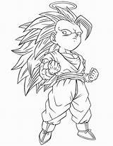 Goku Coloring Ssj4 Pages Getcolorings sketch template