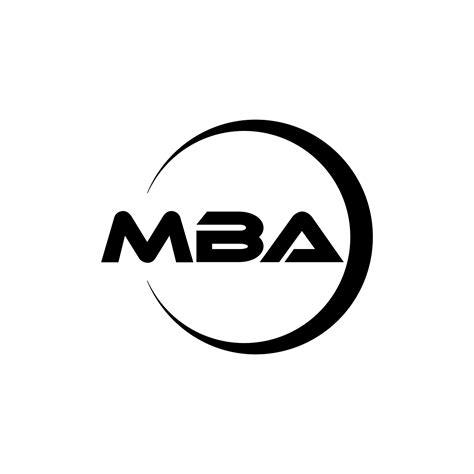 mba letter logo design  illustration vector logo calligraphy