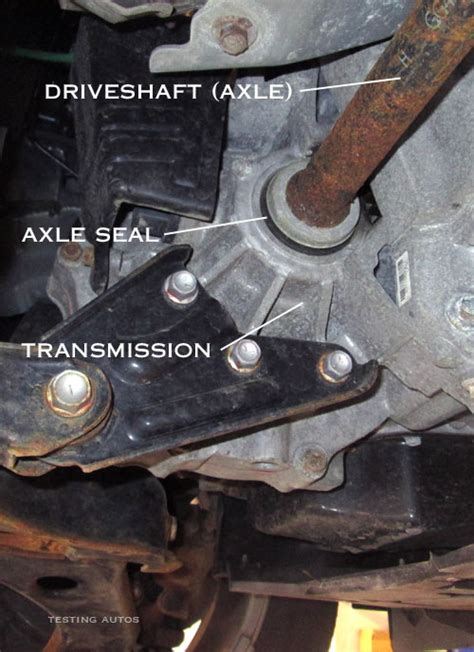 axle seal    replaced   car