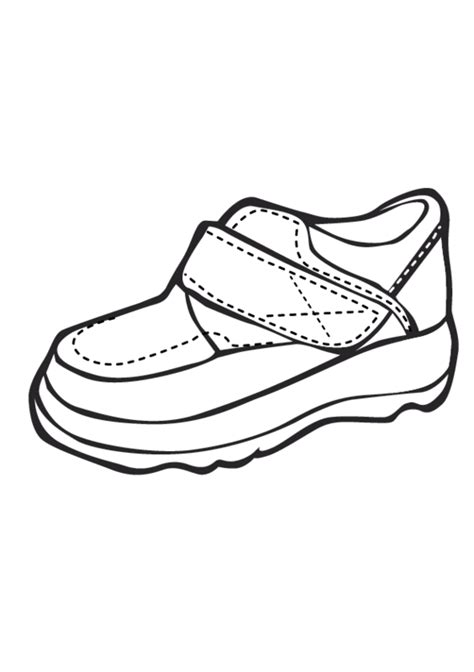 eps shoe printable coloring  pages  kids number