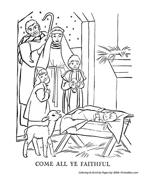 christmas story coloring pages   ye faithful