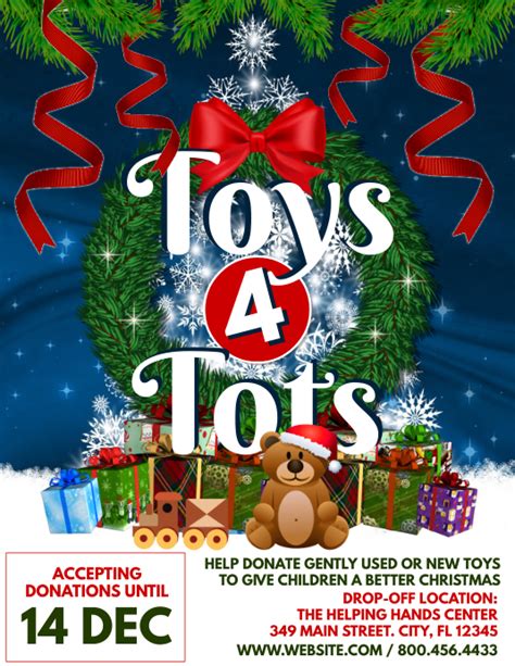 toys  tots template postermywall