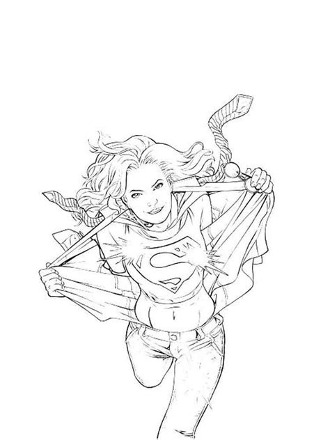 supergirl coloring pages printable yahoo image search results pin