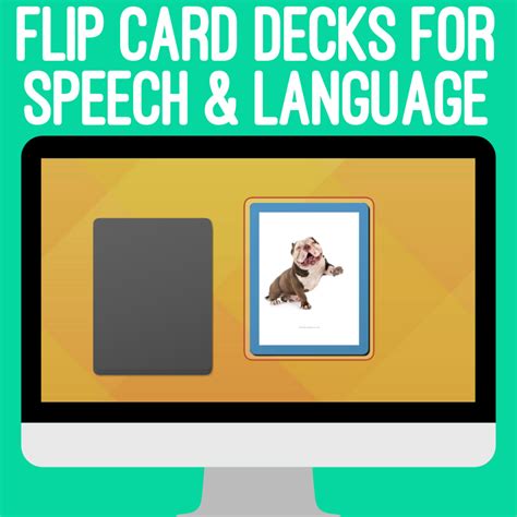 flip card decks  speech  language therapy  simply