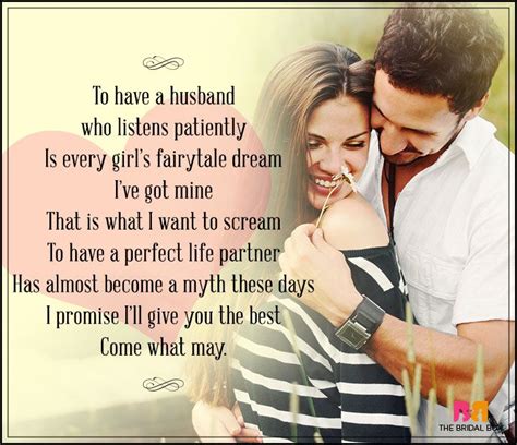 Love Poems For Husband A Perfect Life Partner Romantic Quotes For