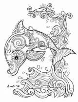 Mandala Coloring Mandalas Dolphin Pages Zum Ausdrucken Ausmalen Ausmalbilder Blogx Info Animal Printable sketch template