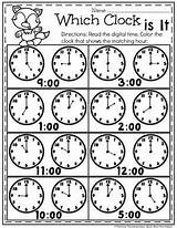 Telling Clock Analog Hora Planningplaytime Reloj Clocks Aprender Matematicas Homeschool Playtime Matemáticas Literacy Packet Clase Lectura Preescolares Silabas Tercero Lecciones sketch template