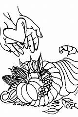 Coloring Pages Thanksgiving Christian Printable Azcoloring Printables sketch template