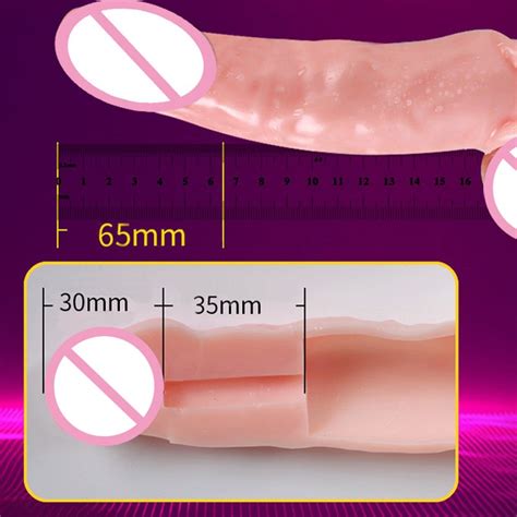 reusable condoms silicone sleeve realistic penis extender