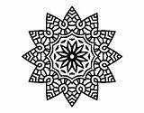 Mandala Star Coloring Flowery Mandalas Coloringcrew Book Print sketch template