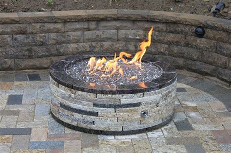 propane fire pit glass rocks by moderustic make fire pits incredibly